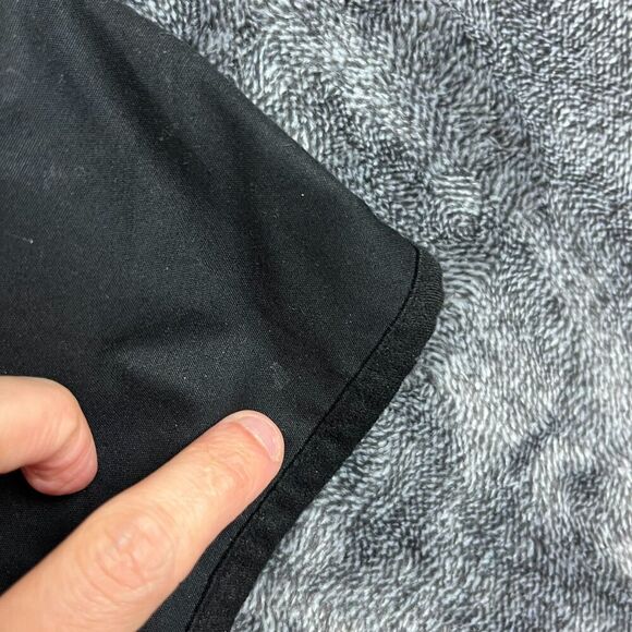 Barbour Waxed Cotton Full Zip Mock Neck Jacket Black Utility Tartan Lined 10 - Picture 15 of 15